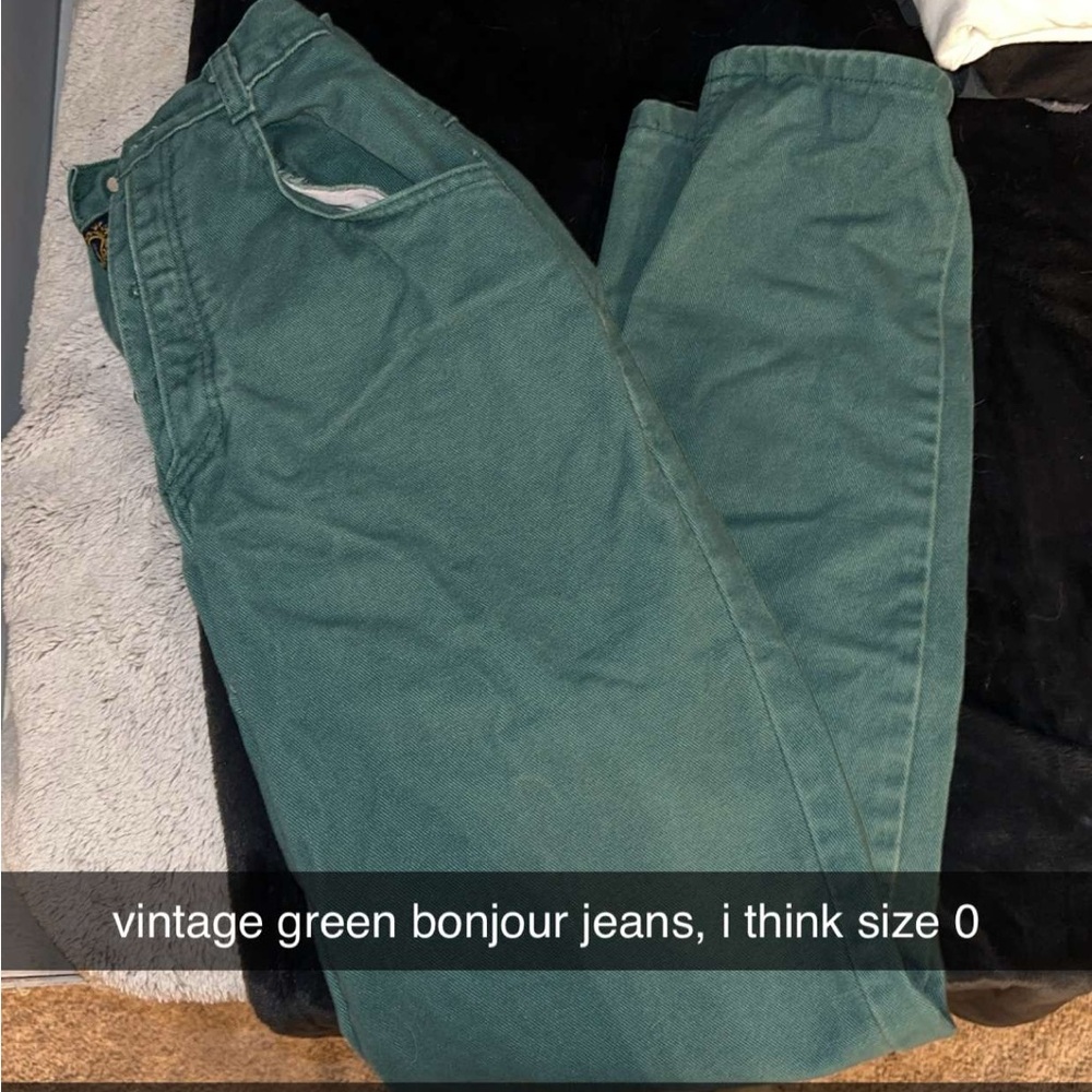VINTAGE green bonjour jeans